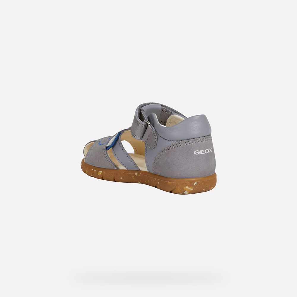 Sandalias Geox Bebe Cinzentas - Alul Boy - MFHBP6509